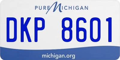 MI license plate DKP8601
