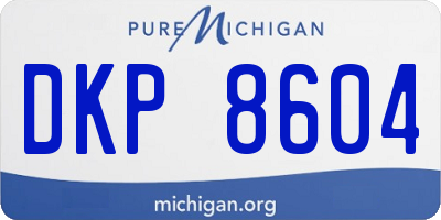 MI license plate DKP8604