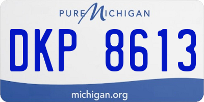 MI license plate DKP8613