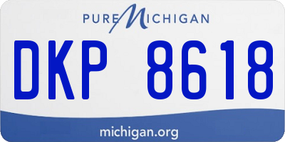 MI license plate DKP8618