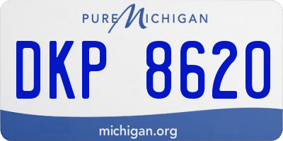 MI license plate DKP8620