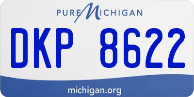 MI license plate DKP8622