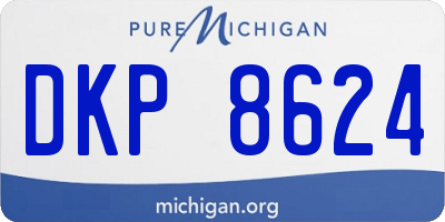 MI license plate DKP8624