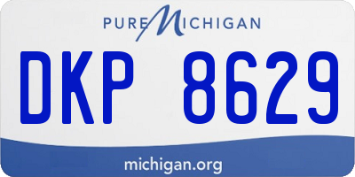 MI license plate DKP8629