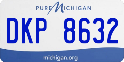 MI license plate DKP8632