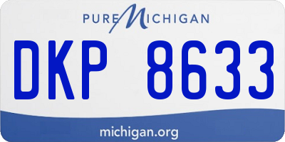 MI license plate DKP8633