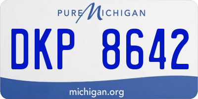 MI license plate DKP8642
