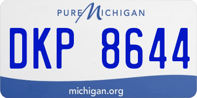 MI license plate DKP8644