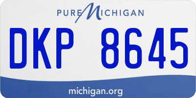 MI license plate DKP8645