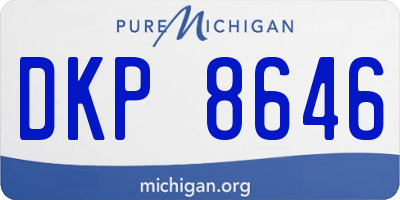 MI license plate DKP8646
