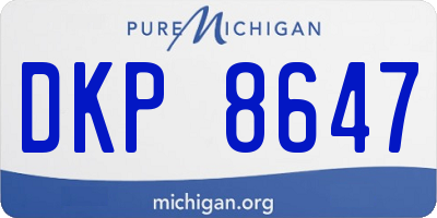 MI license plate DKP8647