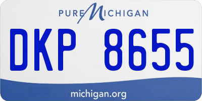 MI license plate DKP8655