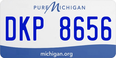 MI license plate DKP8656