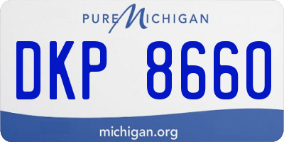MI license plate DKP8660