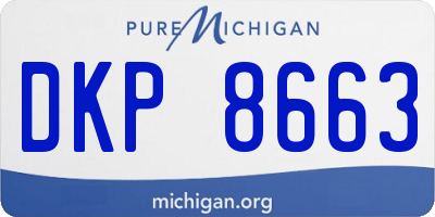MI license plate DKP8663