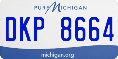 MI license plate DKP8664