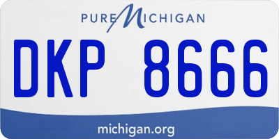 MI license plate DKP8666