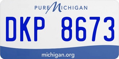 MI license plate DKP8673