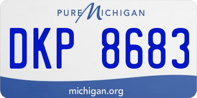 MI license plate DKP8683
