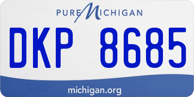 MI license plate DKP8685