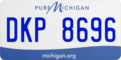 MI license plate DKP8696