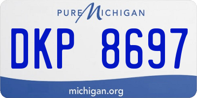 MI license plate DKP8697