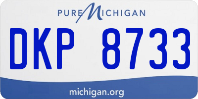 MI license plate DKP8733