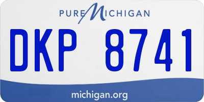 MI license plate DKP8741