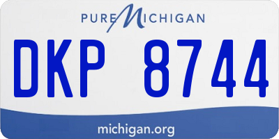 MI license plate DKP8744