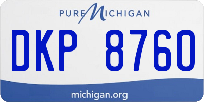 MI license plate DKP8760