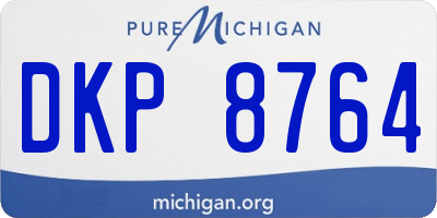 MI license plate DKP8764