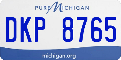 MI license plate DKP8765