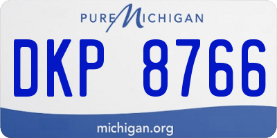 MI license plate DKP8766