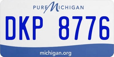 MI license plate DKP8776