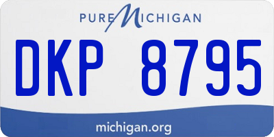 MI license plate DKP8795