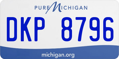 MI license plate DKP8796