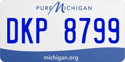 MI license plate DKP8799