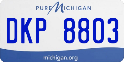 MI license plate DKP8803