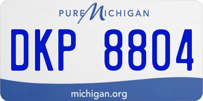 MI license plate DKP8804