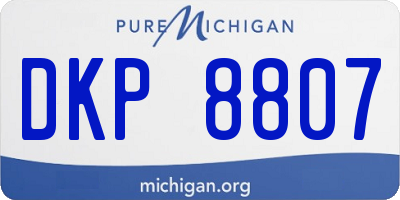 MI license plate DKP8807
