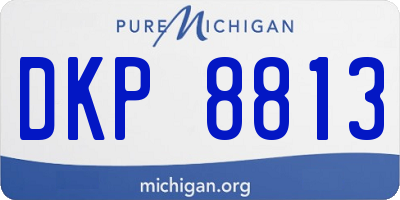 MI license plate DKP8813