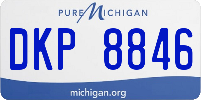 MI license plate DKP8846
