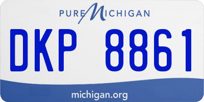 MI license plate DKP8861