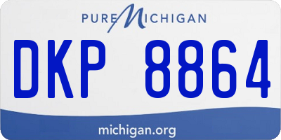 MI license plate DKP8864