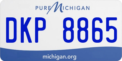 MI license plate DKP8865