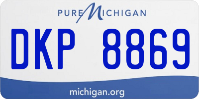 MI license plate DKP8869