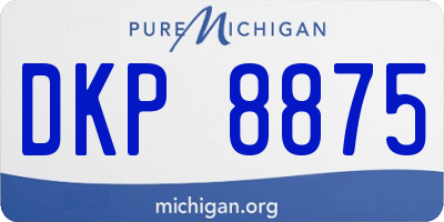 MI license plate DKP8875
