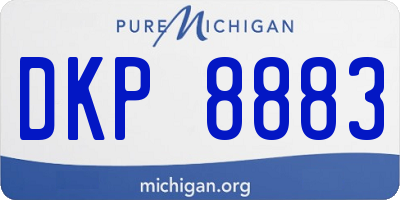 MI license plate DKP8883
