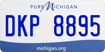 MI license plate DKP8895