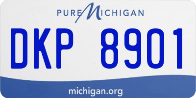 MI license plate DKP8901